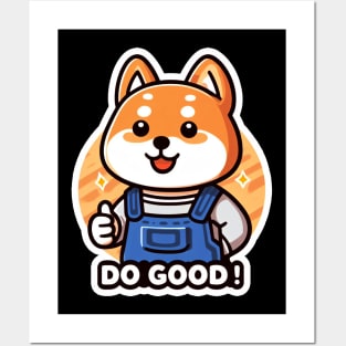 DO GOOD Shiba Inu Posters and Art